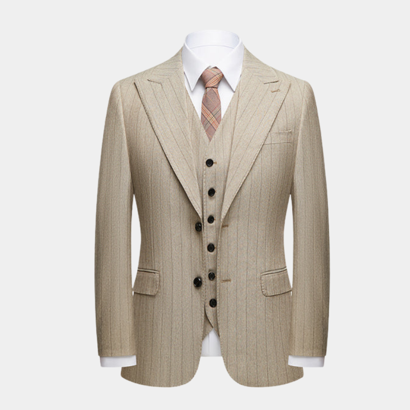 Costume trois pièces Beige Gentleman