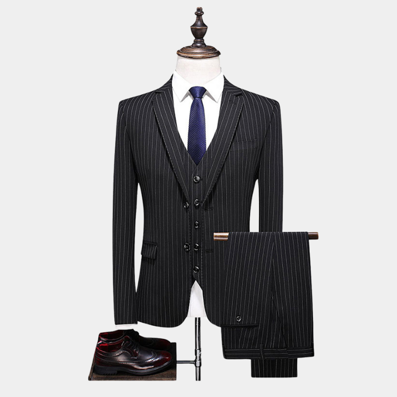 Costume Trois pièces Noir Gentleman - ShelbyWear