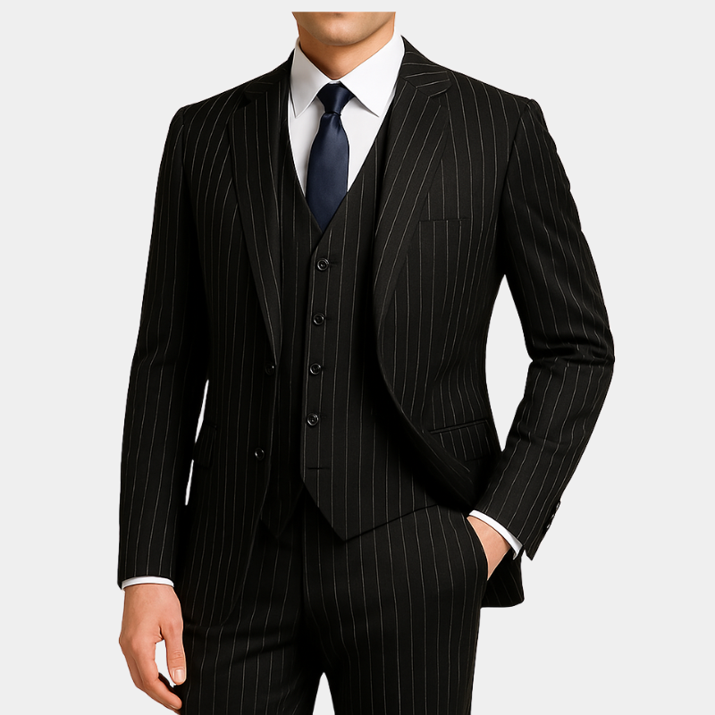 Costume Trois pièces Noir Gentleman - ShelbyWear