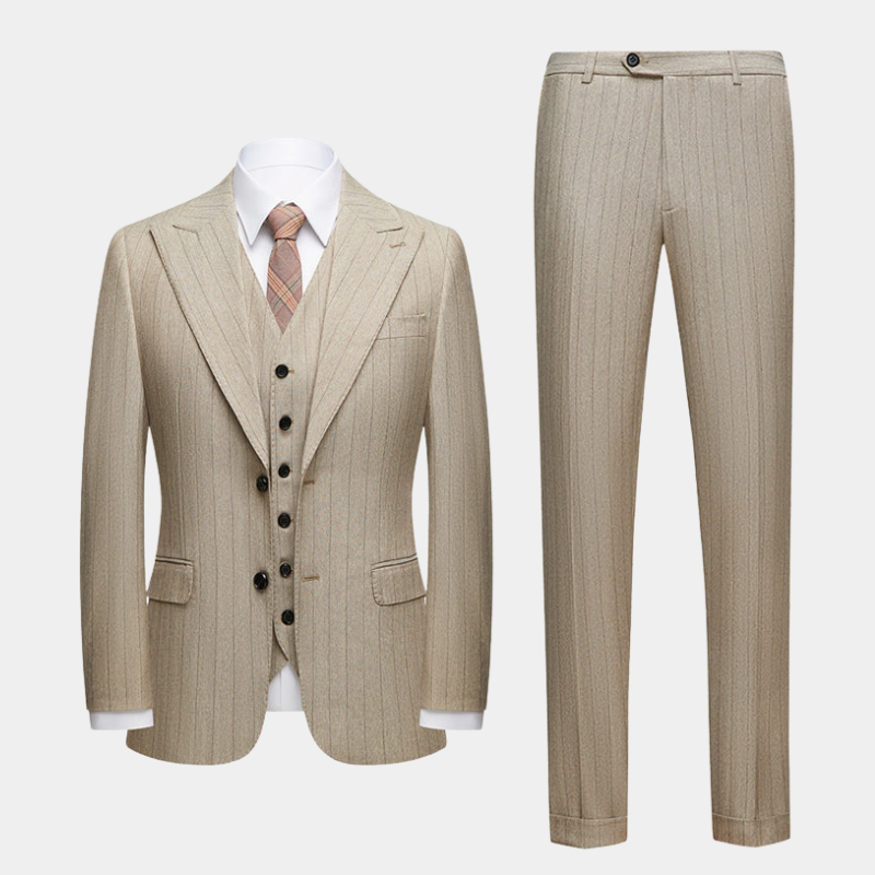 Costume trois pièces Beige Gentleman