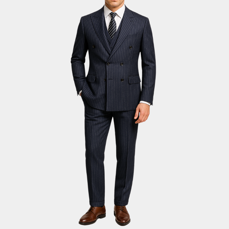 Costume Trois Pièces Bleu Gentleman - ShelbyWear