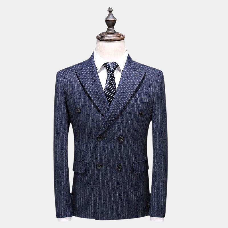 Costume Trois Pièces Bleu Gentleman