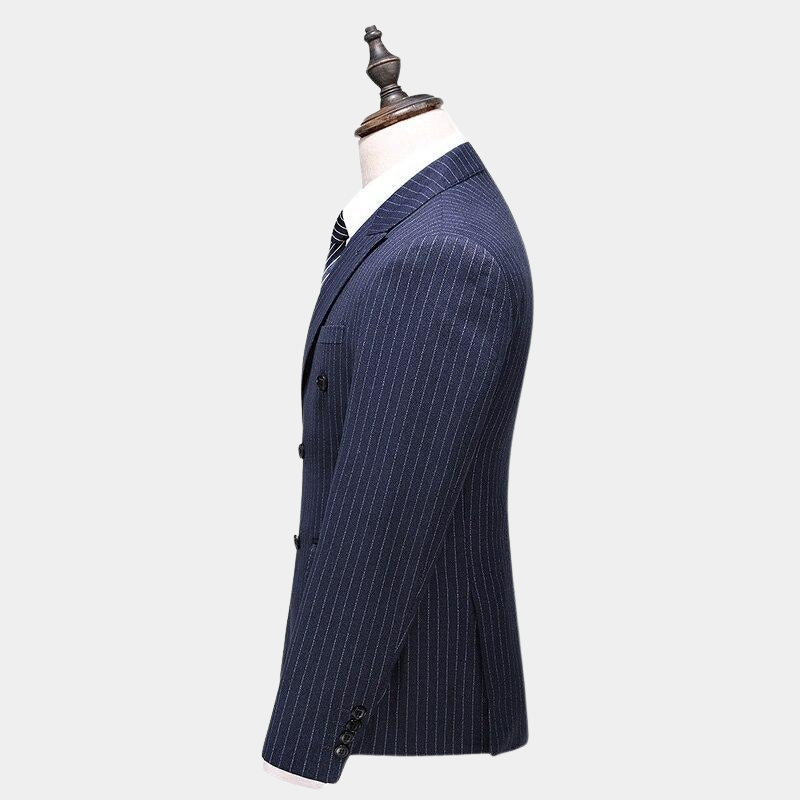 Costume Trois Pièces Bleu Gentleman