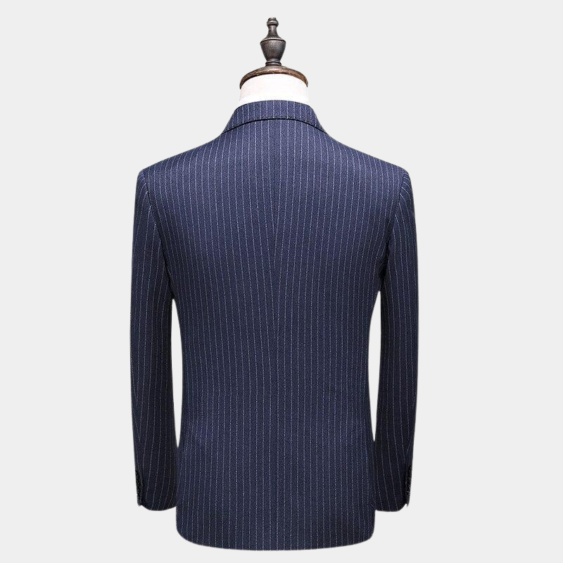 Costume Trois Pièces Bleu Gentleman